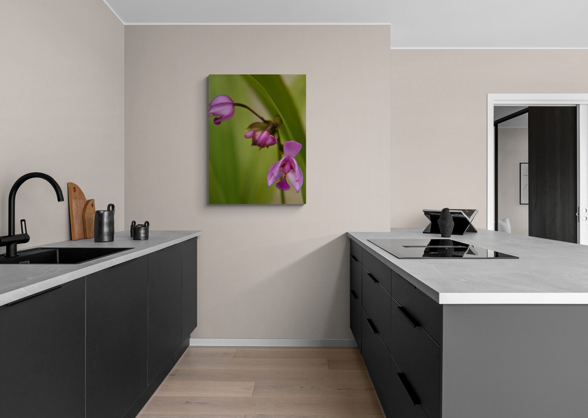 Ground Orchid Original Photograph by Kim A. Bailey in a Kitchen