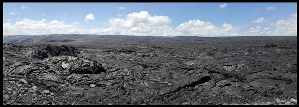 Kilauea Lava Field Panoramic, Original Photograph by Kim A. Bailey