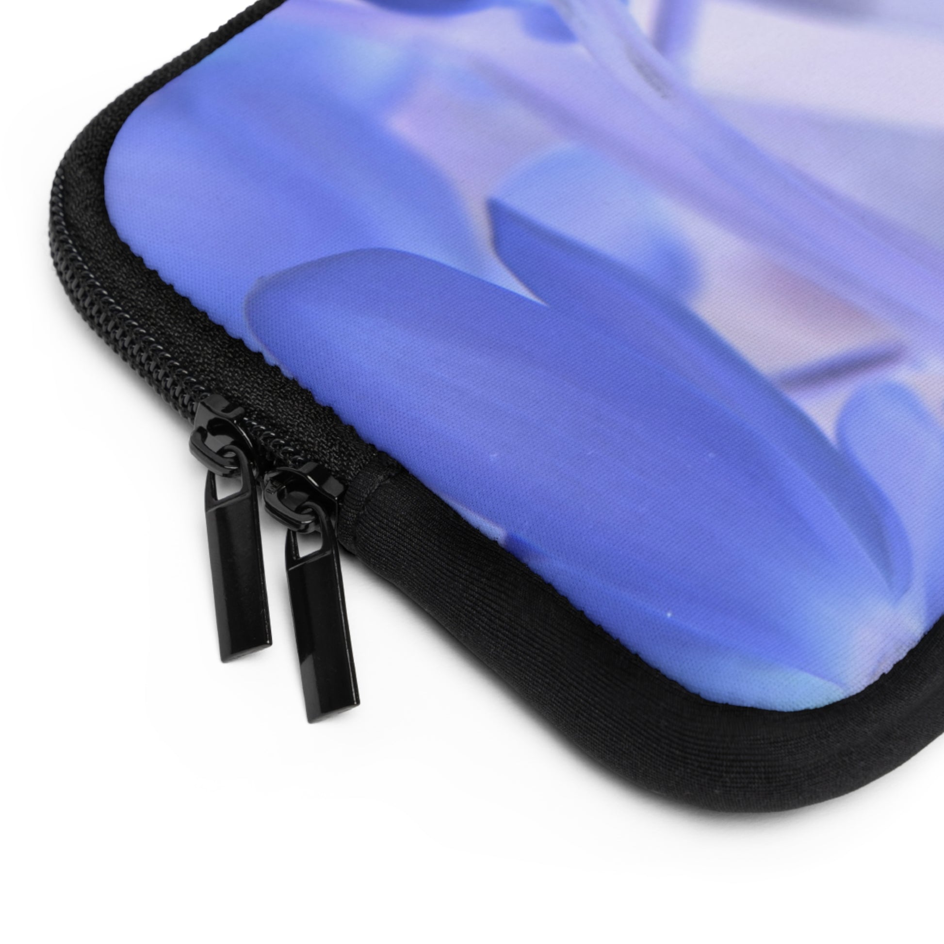 Laptop or Tablet Sleeve Featuring Kim A Bailey Blue Tinted Orchid Zipper