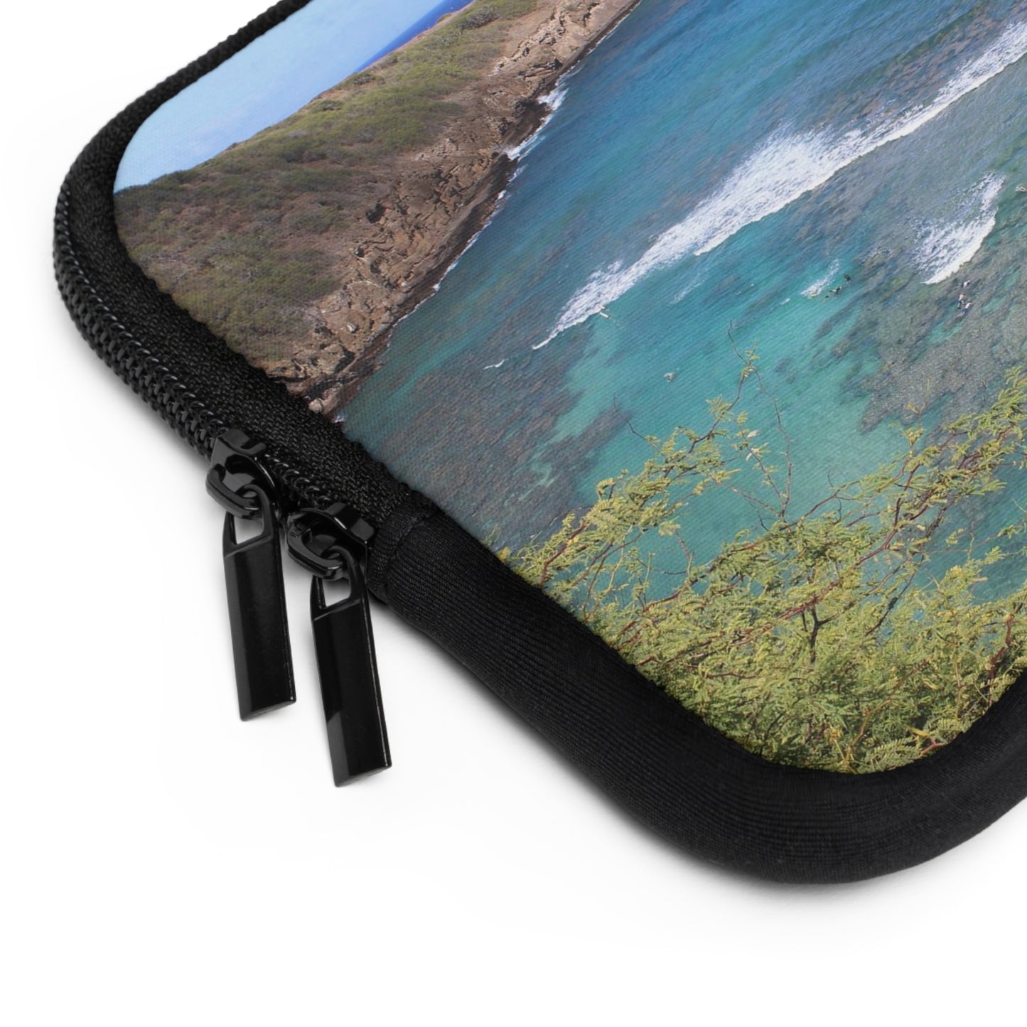 Laptop or Tablet Sleeve Featuring Kim's "Hanauma Bay Surf" Photograph