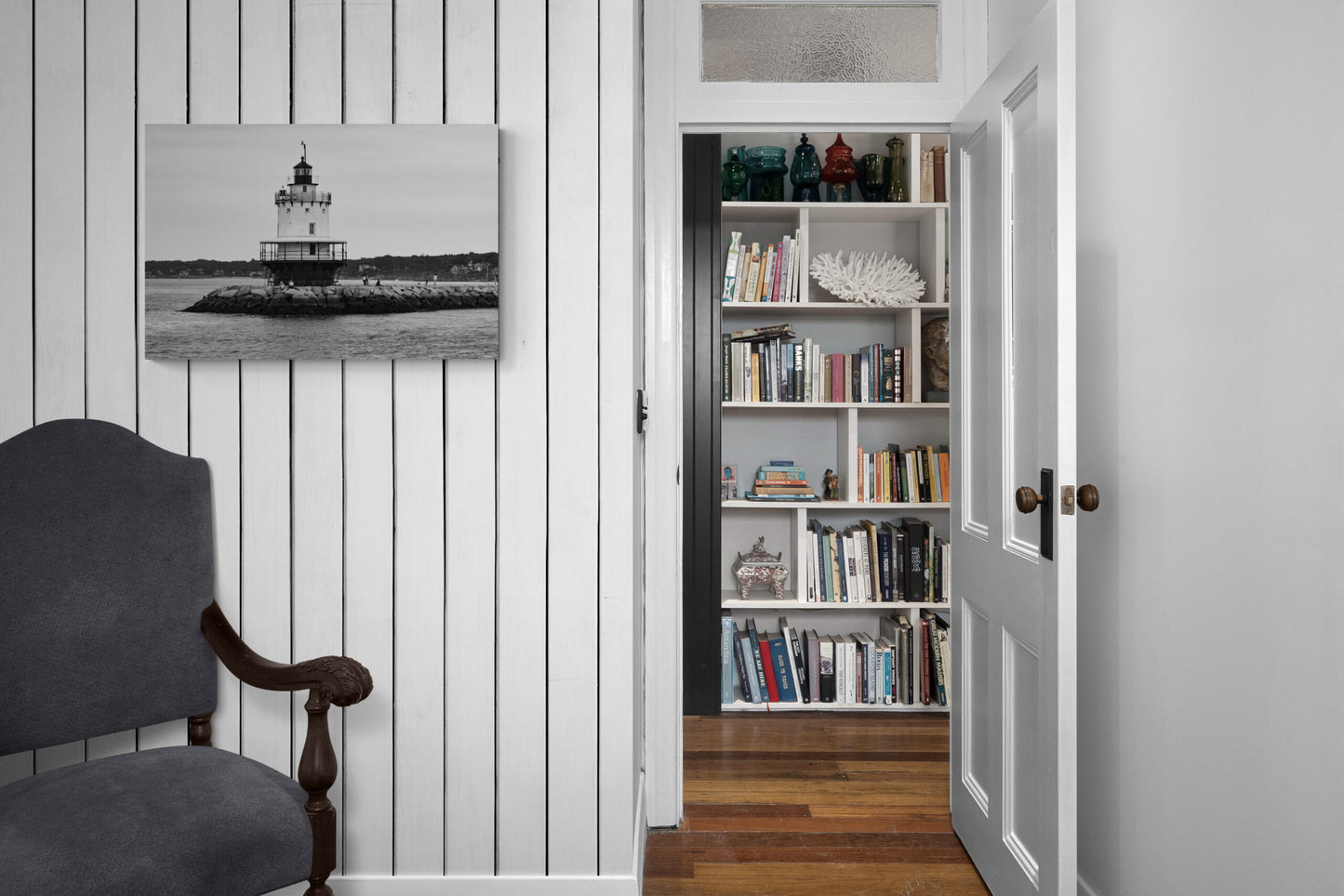 Lighthouse in Black and White, Original Photograph by Kim A. Bailey