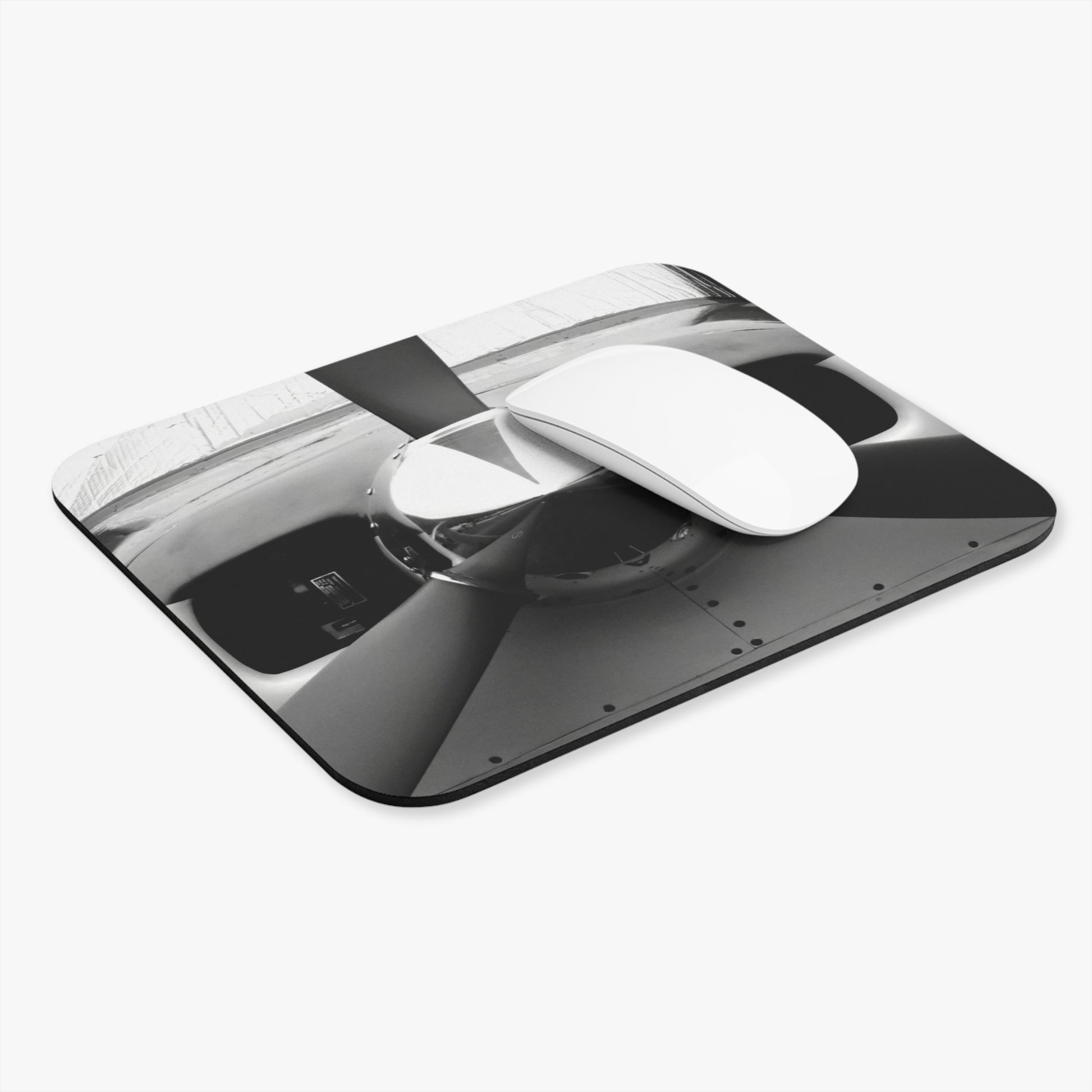 Mouse Pad with Black and White Photograph "Propeller" by Kim A. Bailey