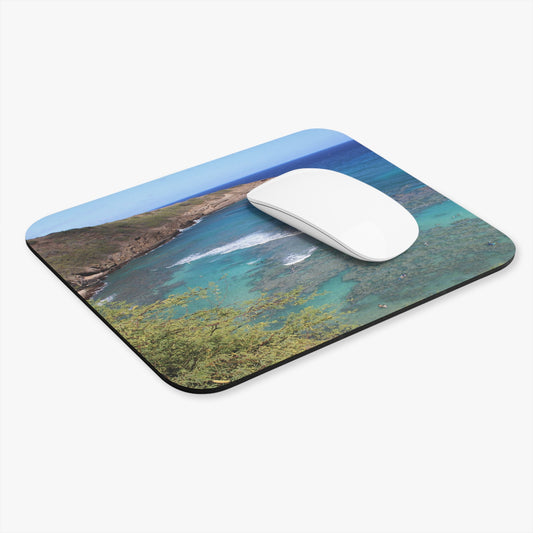 Mouse Pad with "Hanauma Bay Beach" by Kim Bailey