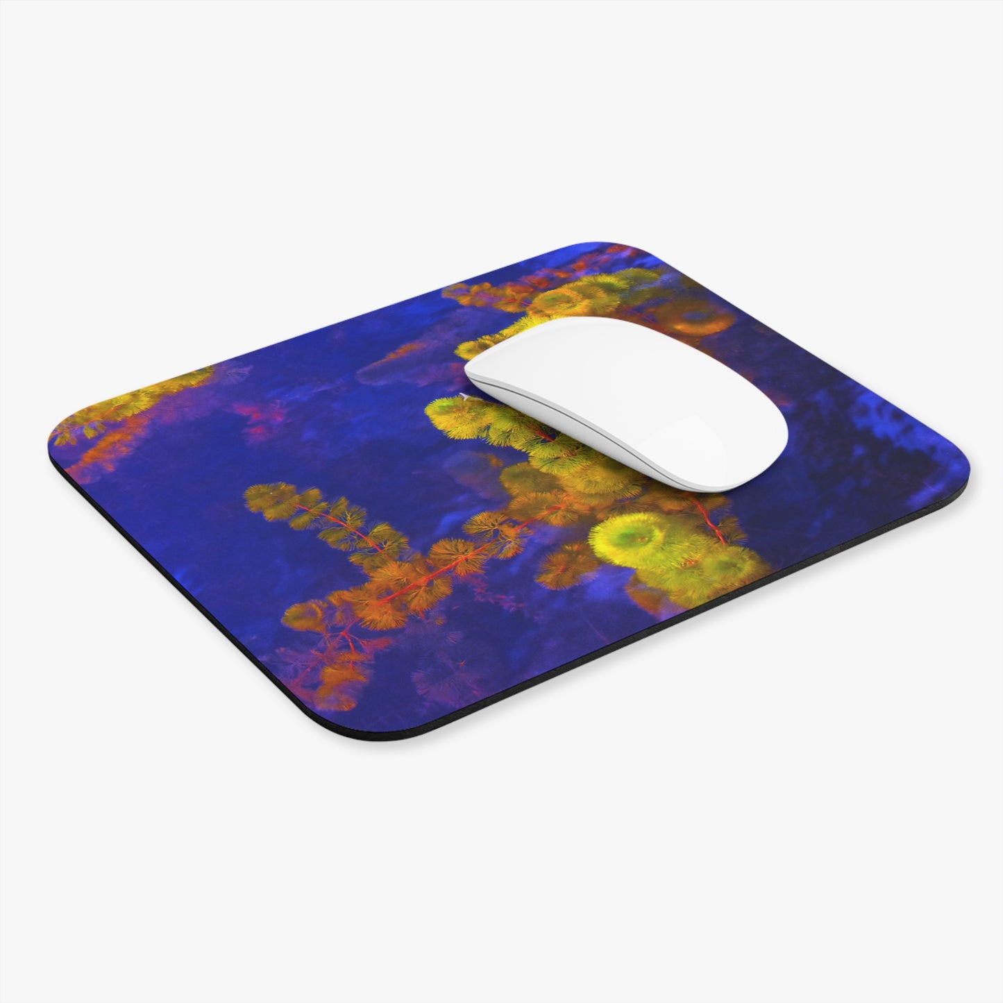 Mouse Pad with "Purple and Yellow" by Kim Bailey