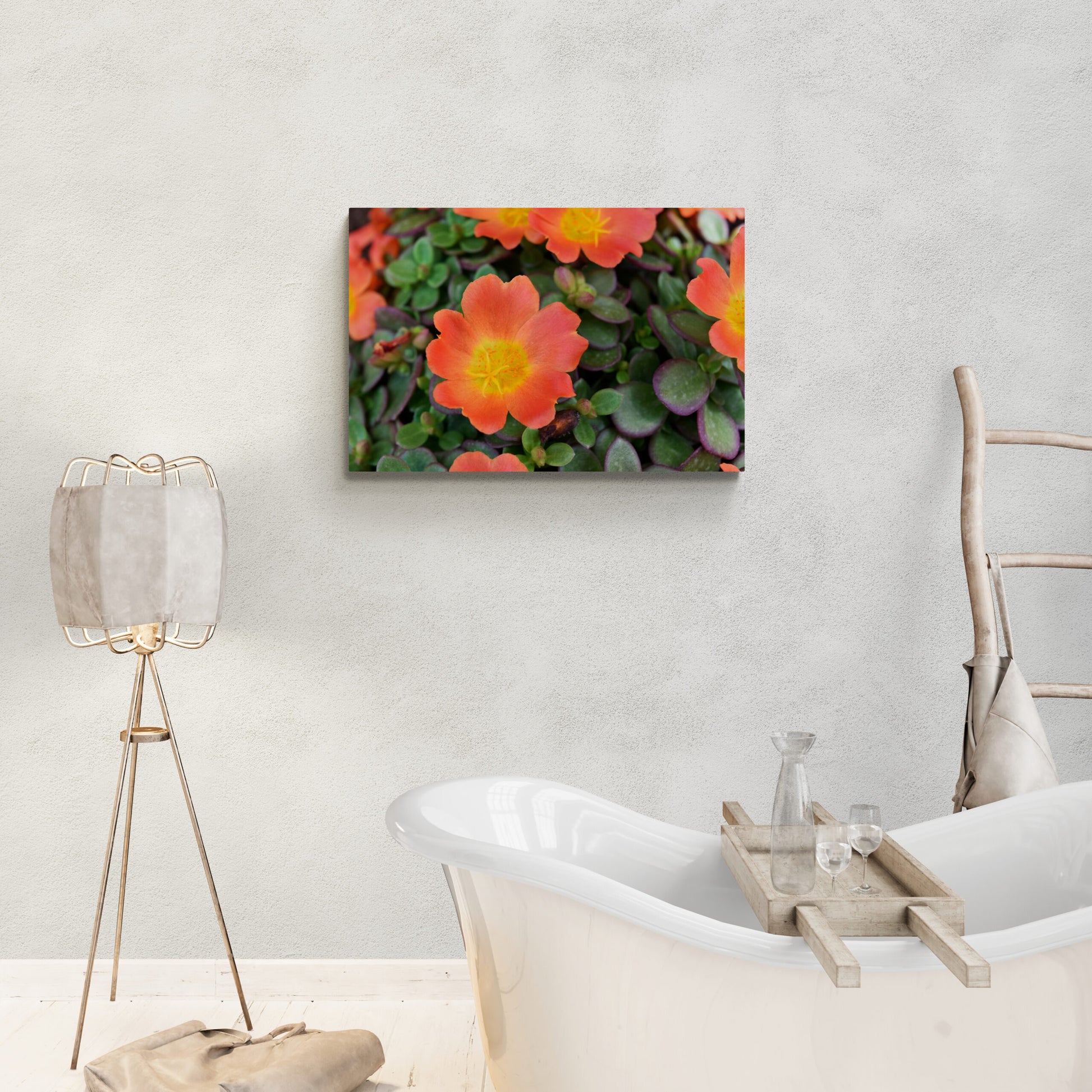 Orange Flowers and Deep Green Leaves, Original Photograph by Kim A. Bailey