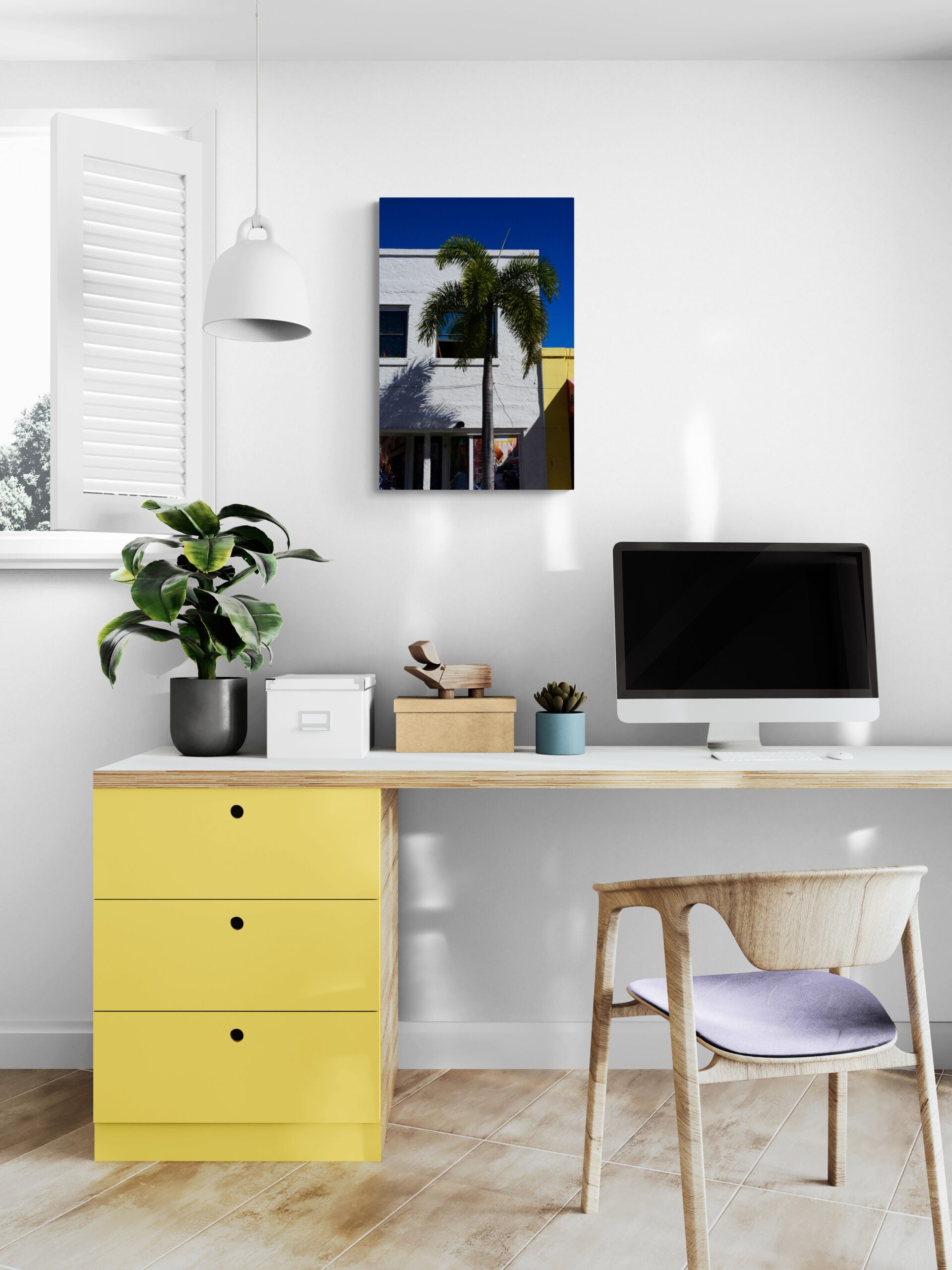 Palm_Tree_in_Town Original Photograph by Kim A. Bailey