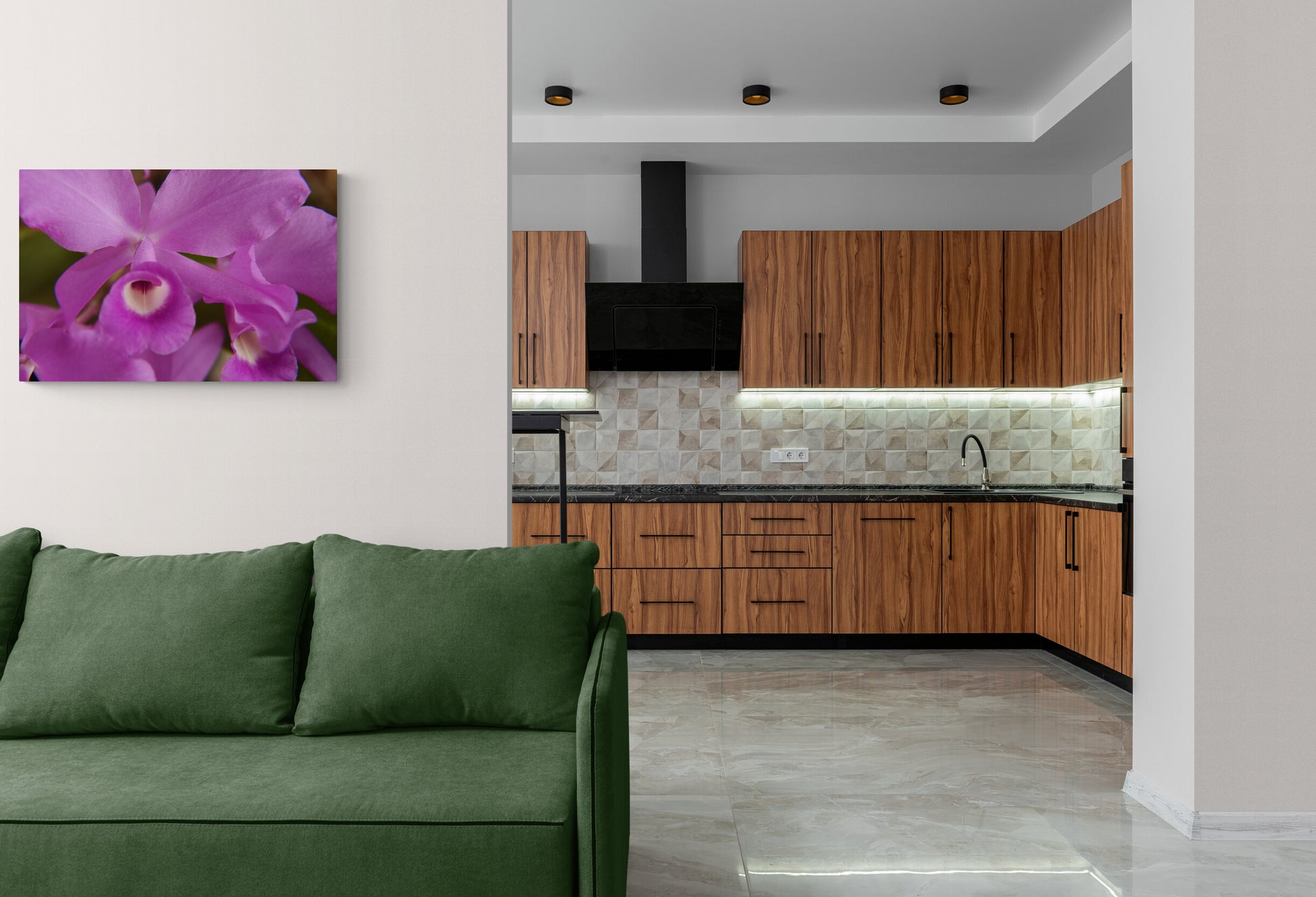 Purple Skinneri Orchids, Original Photograph by Kim A. Bailey