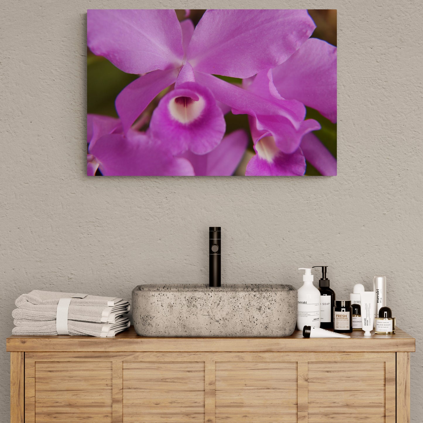 Purple Skinneri Orchids, Original Photograph by Kim A. Bailey