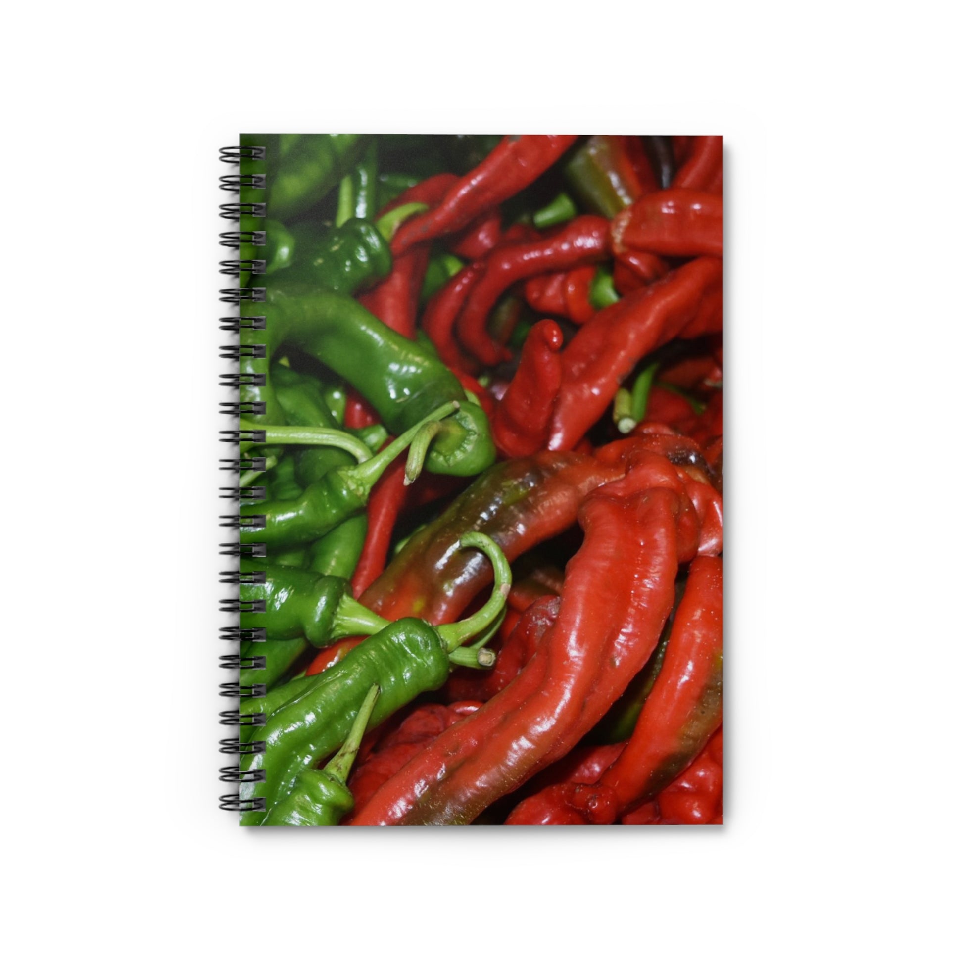 Spiral Notebook - Ruled Line "Chili Peppers" Photograph by Kim A. Bailey