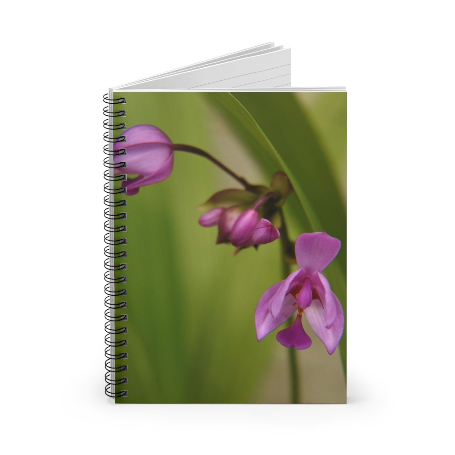 Spiral Notebook - Ruled Line " Tiny Ground Orchid" by Kim A. Bailey