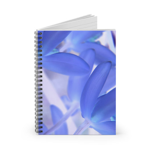 Spiral Notebook or Journal - Ruled Line - "Blue Tinted Orchid" by Kim Bailey