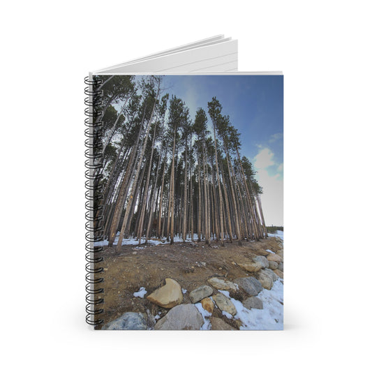 Spiral Notebook or Journal - Ruled Line - "Trees at Breckenridge" by Kim Bailey