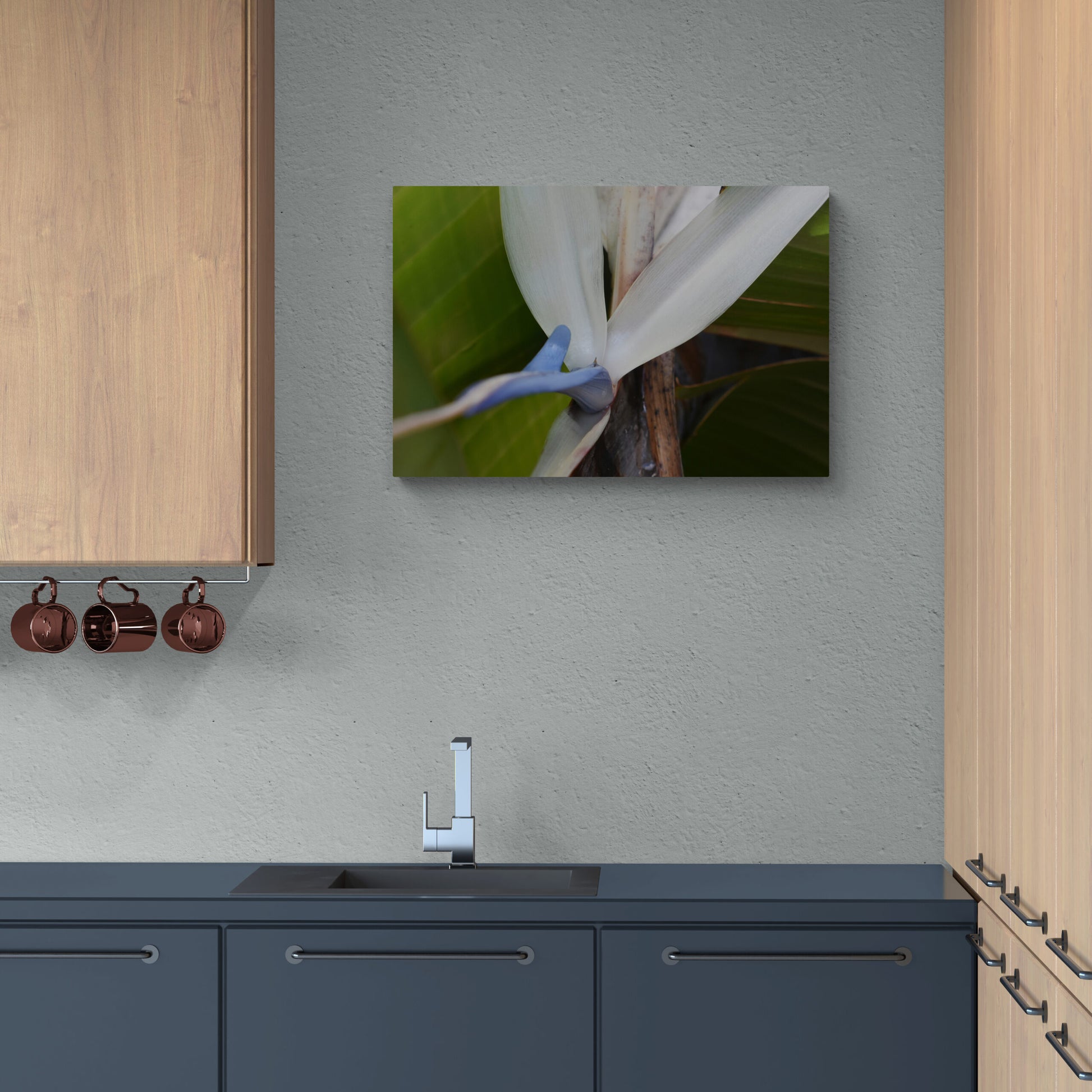 Travelers Palm Bloom (White Bird of Paradise) Original Photograph by Kim A. Bailey