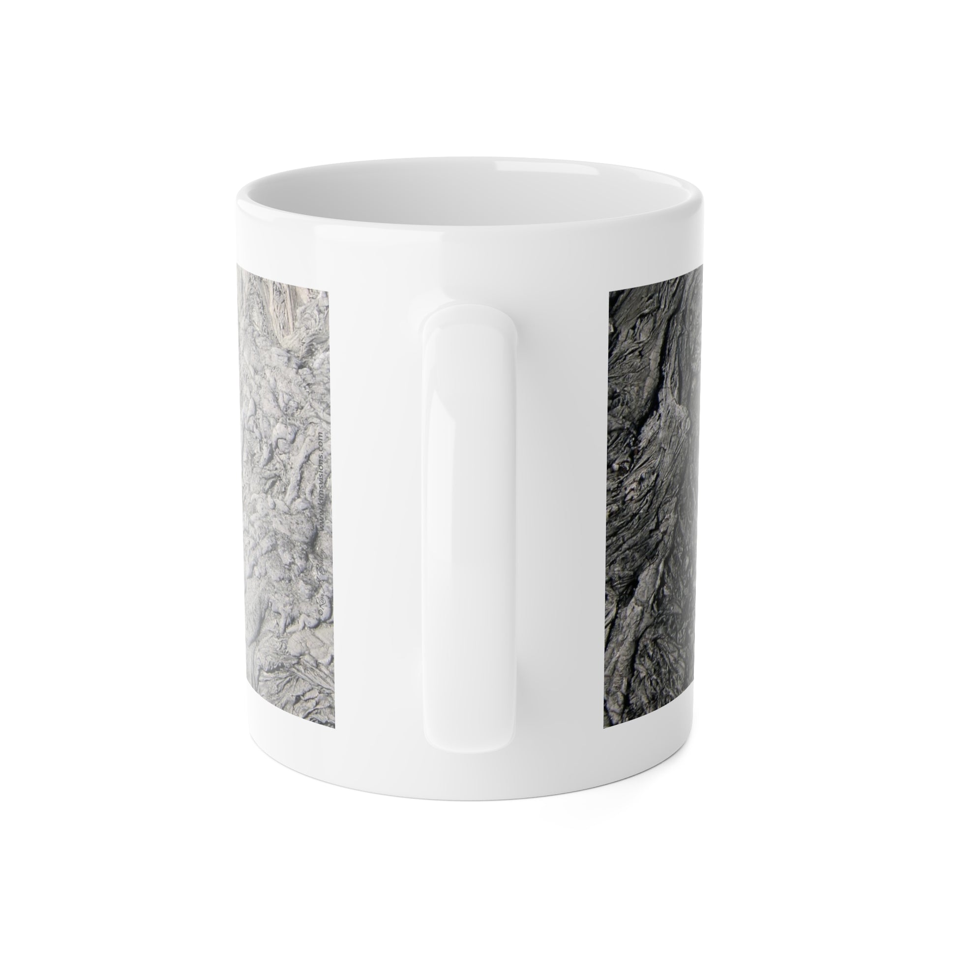 White Ceramic Mug, 11oz "Lava Tube" by Kim A. Bailey