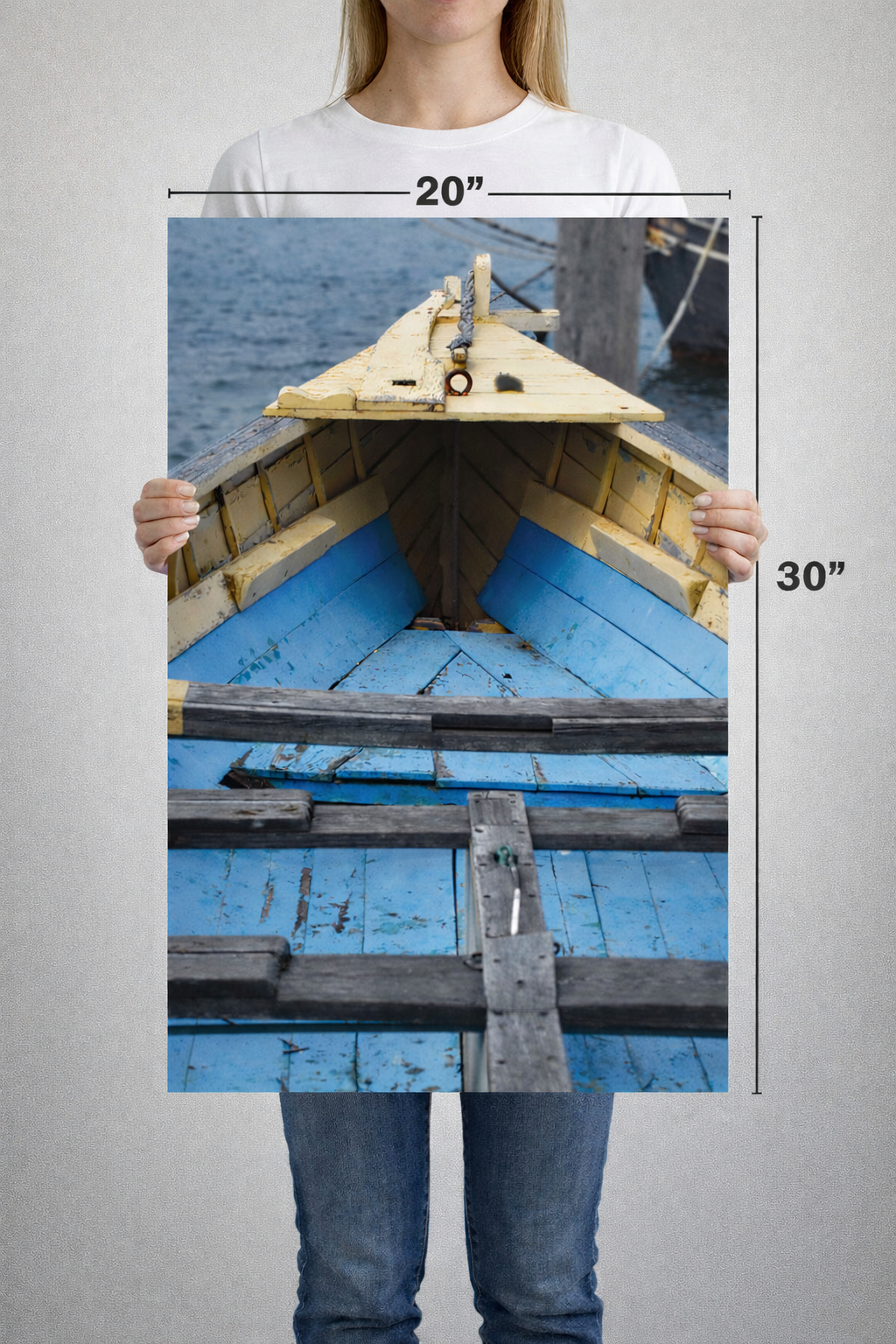 Blue and Yellow Boat