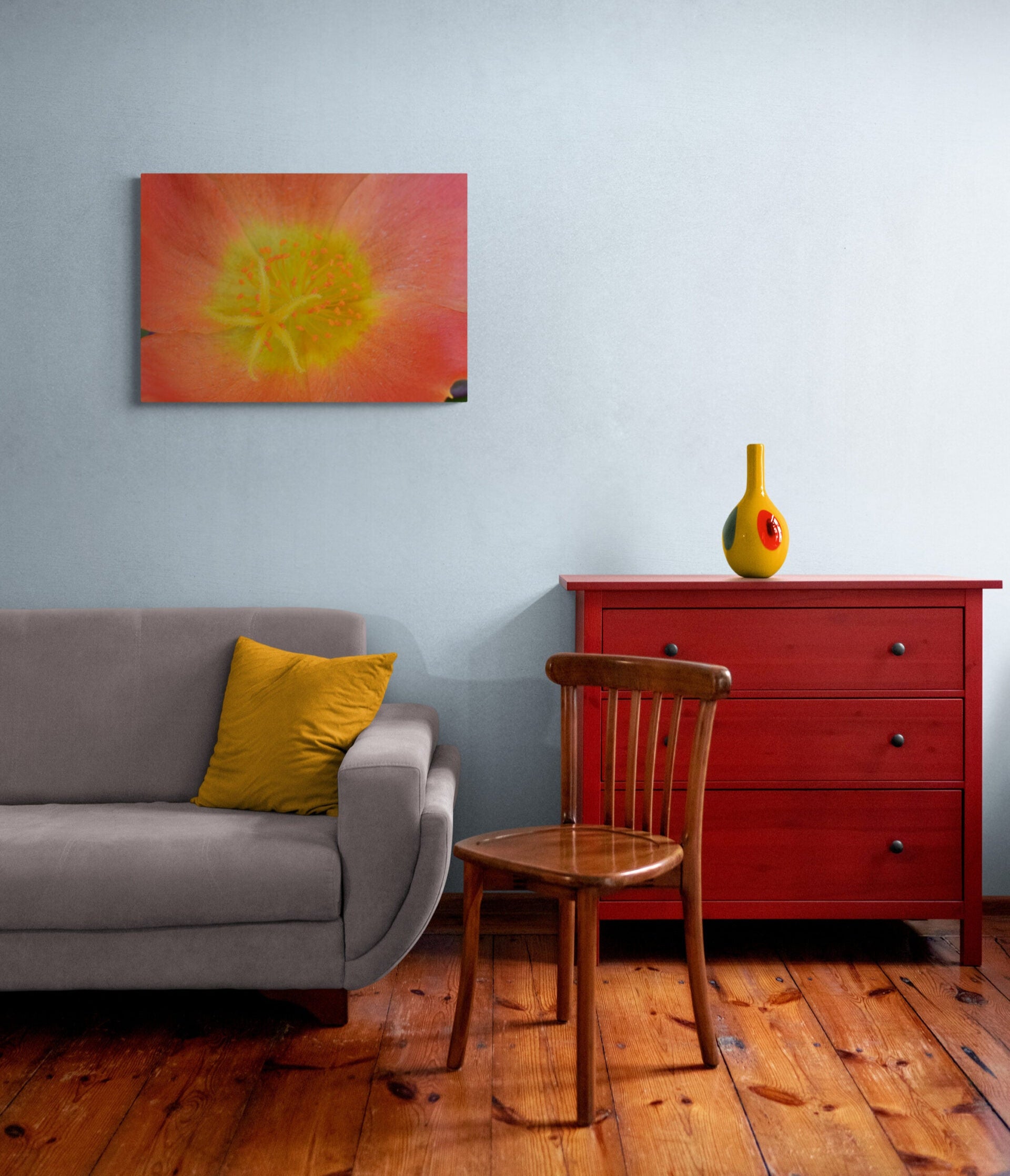 Minimalist Photography Prints for a Contemporary Look "Yellow Stamen"
