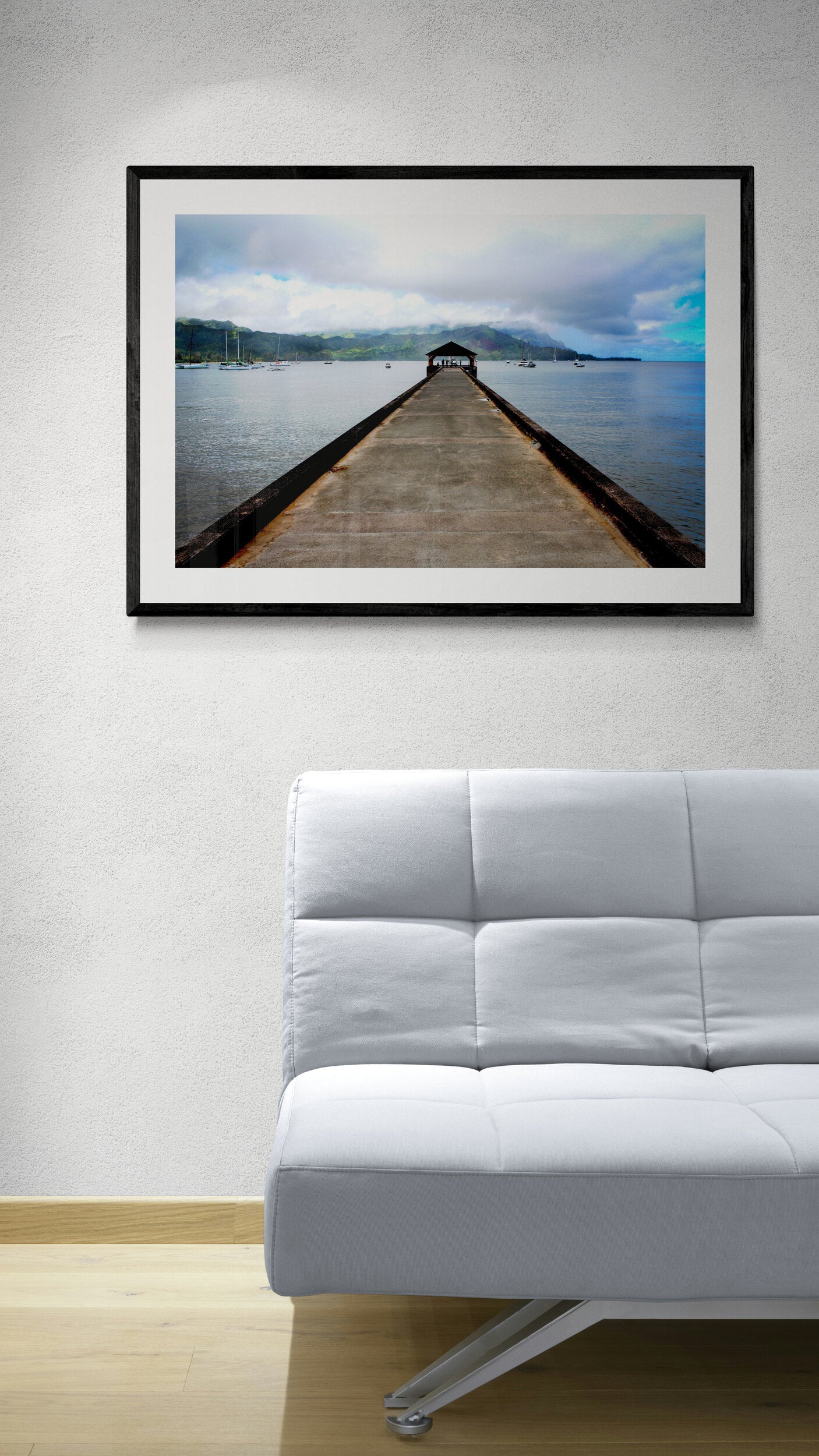 Waimea Pier at Hanalei Bay, Hawaii