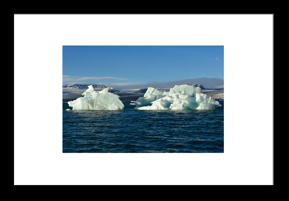 Glacier Ice with Moon image 1