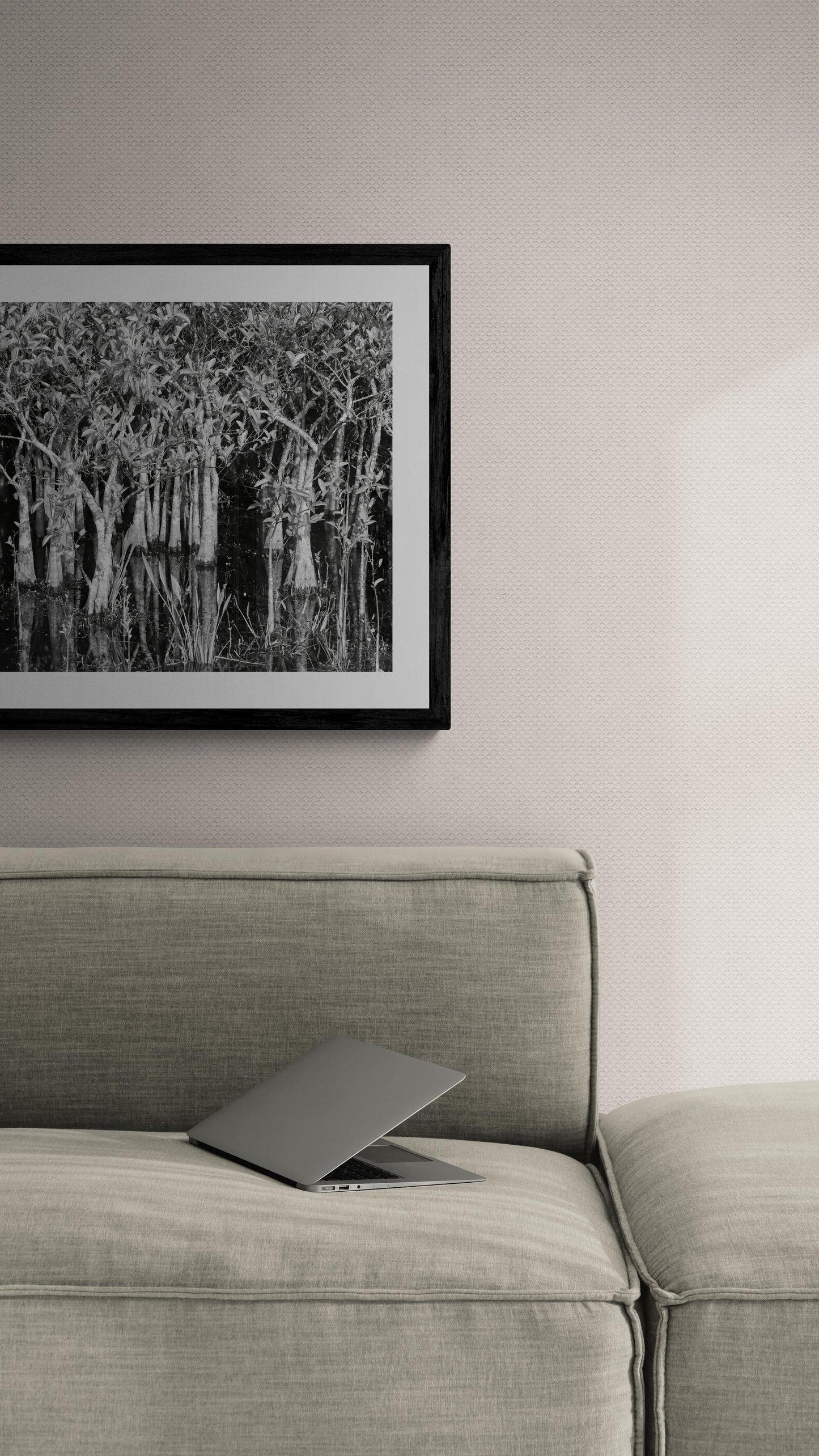 Trees in the Wetlands (Black and White)