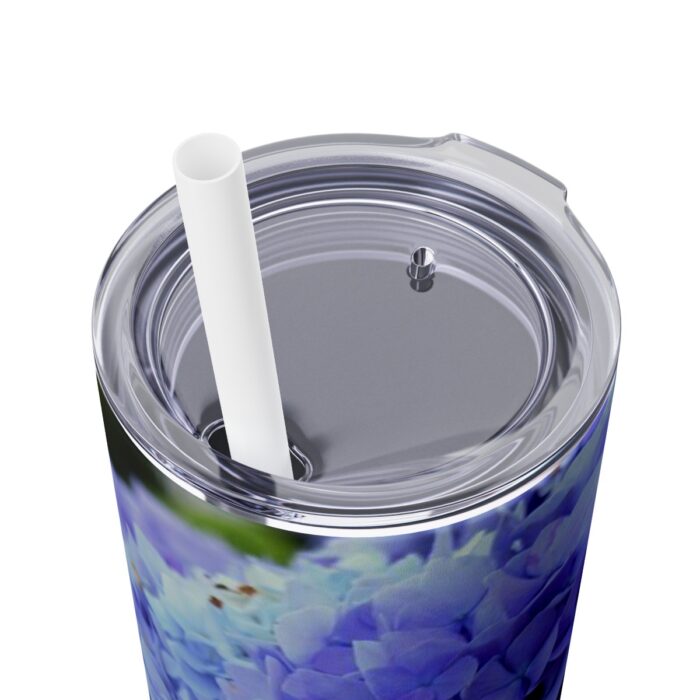 Hydrangea Skinny Tumbler White 1