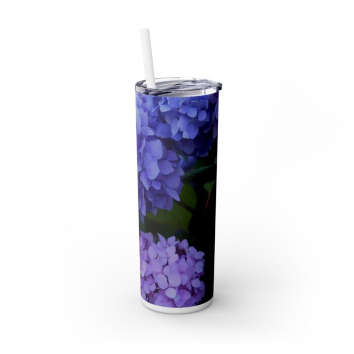 Hydrangea Skinny Tumbler White 3
