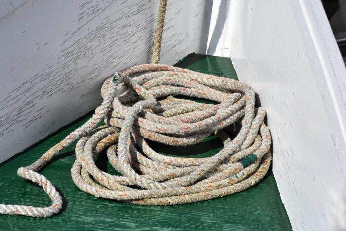 Boat Rope, Original Photograph by Kim A. Bailey