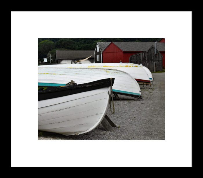Framed Wooden Boats, Original Photograph by Kim A. Bailey