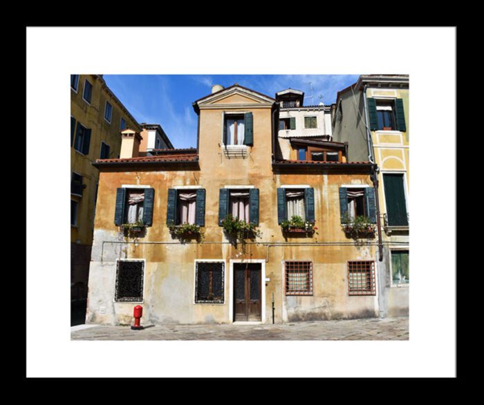Framed Venice Residence, Italy Original Photograph by Kim A. Bailey