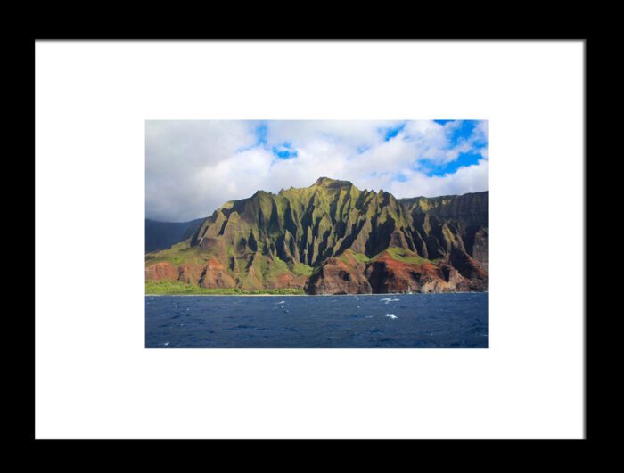 Framed Napali Coast, Kauai, Hawaii, Original Photograph by Kim A. Bailey