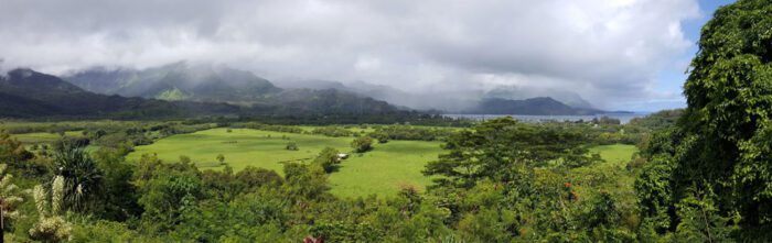 Framed Princeville Panoramic, Kauai Hawaii, Original Photograph by Kim A. Bailey