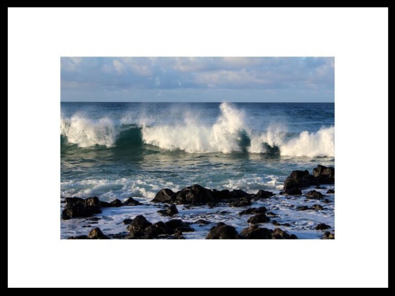 Framed Waves at Poipu Beach, Kauai, Hawaii, Original Photograph by Kim A. Bailey