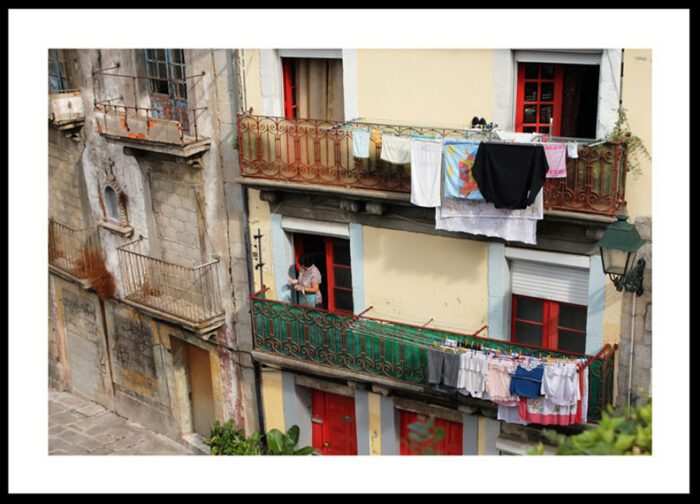 Portugal Woman and Laundry, Original Photograph by Kim A. Bailey