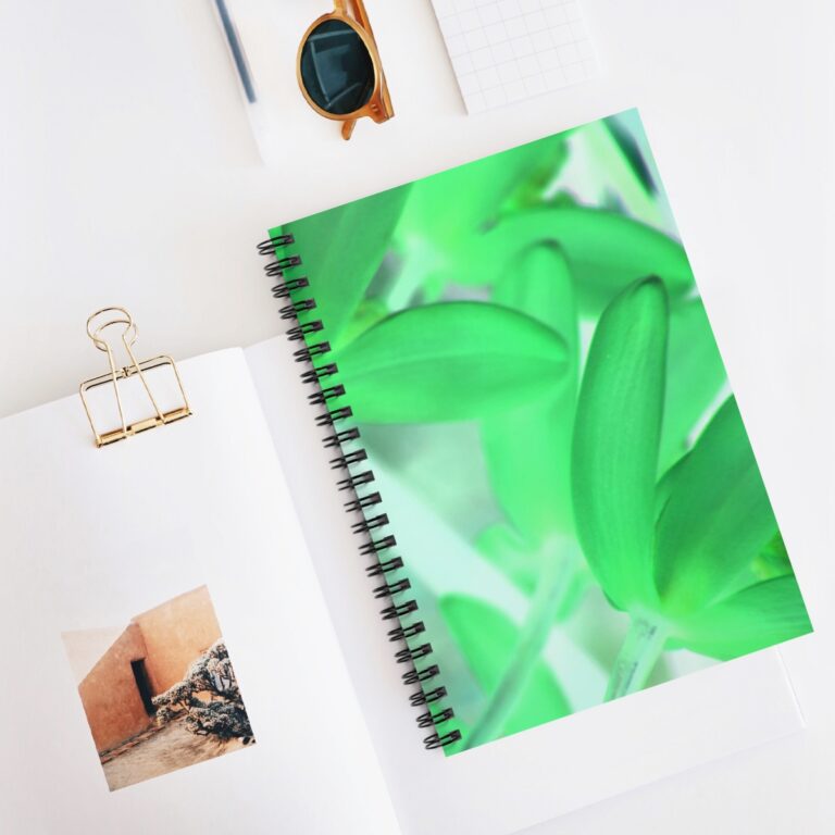 Spiral Notebook - Ruled Line - "Green Tinted Orchid" by Kim Bailey