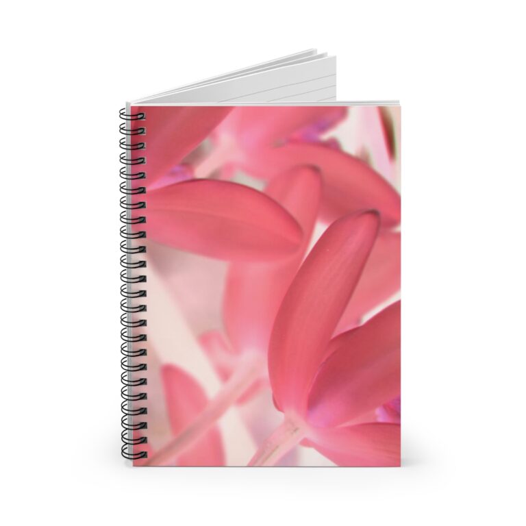 Spiral Notebook - Ruled Line - "Pink Tinted Orchid" by Kim Bailey