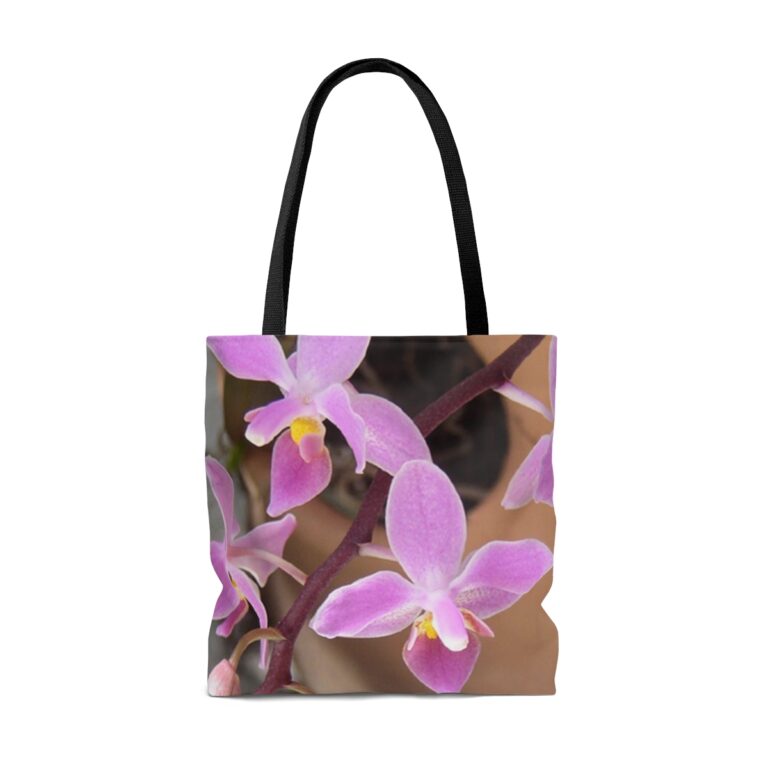 Tiny Purple Ground Orchid Tote Bag