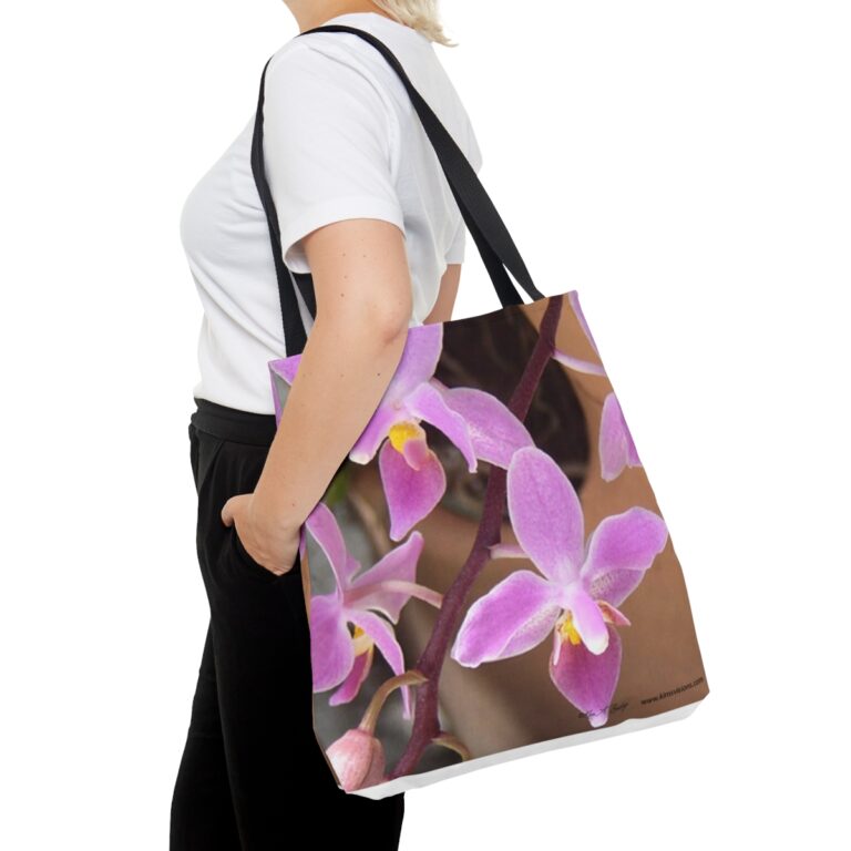 Tote Bag "Tiny Purple Ground Orchids" by Kim A. Bailey