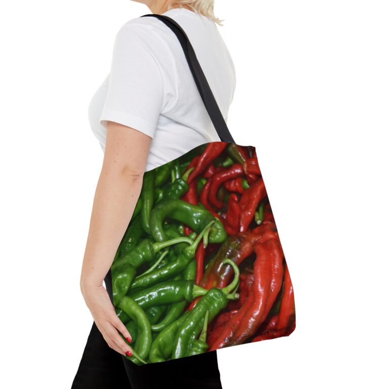 Tote Bag "Chili Peppers (Green and Red)" by Kim A. Bailey