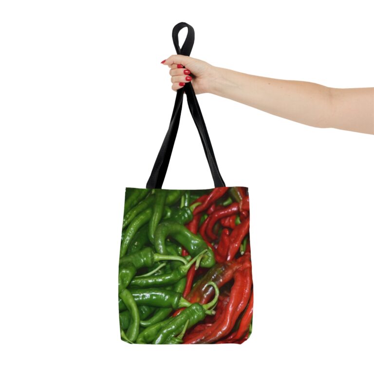 Tote Bag "Chili Peppers (Green and Red)" by Kim A. Bailey