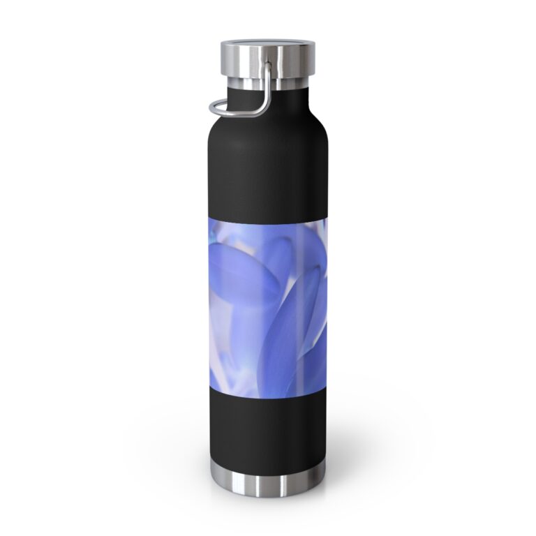 Copper Vacuum Insulated Bottle, 22oz "Blue Tinted Orchid" by Kim A. Bailey