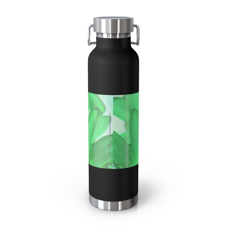 Copper Vacuum Insulated Bottle, 22oz "Green Tinted Orchid" by Kim A. Bailey