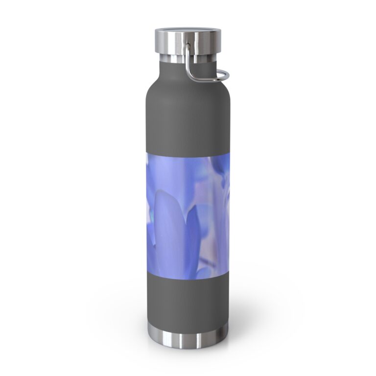 Copper Vacuum Insulated Bottle, 22oz "Blue Tinted Orchid" by Kim A. Bailey