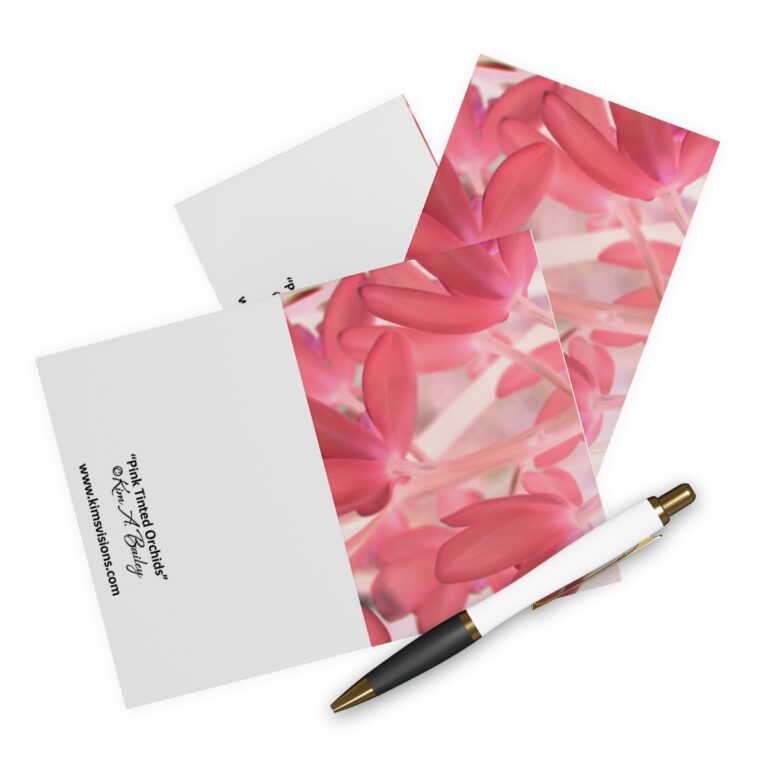 Greeting Cards (5 Pack) "Pink Tinted Orchids" by Kim A. Bailey