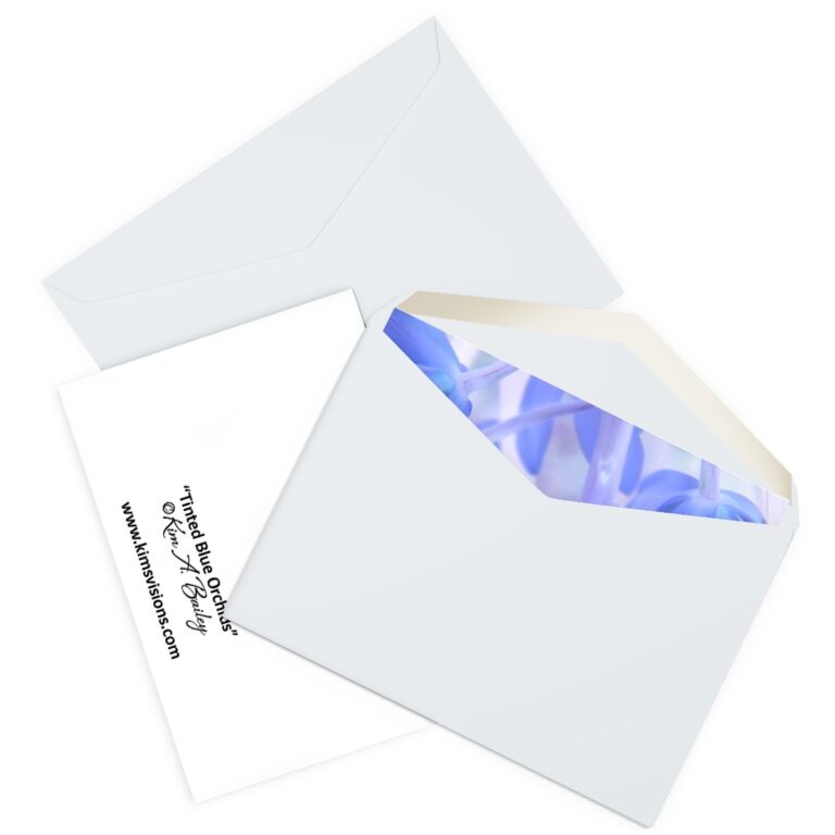 Greeting Cards (5 Pack) "Tinted Blue Orchid" by Kim A. Bailey