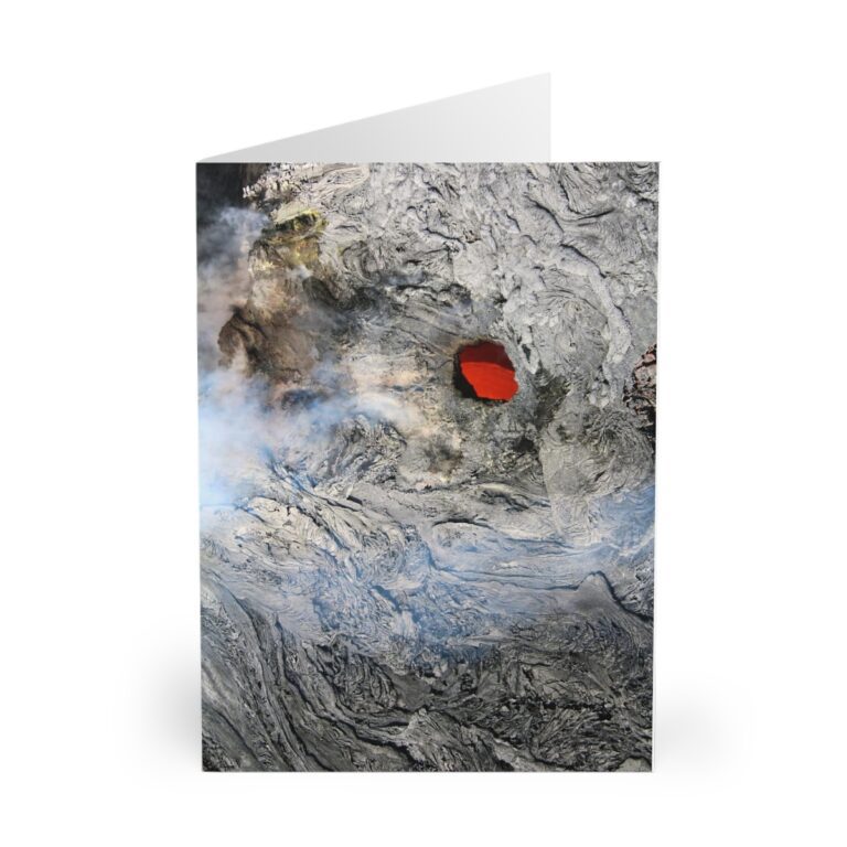 Greeting Cards (5 Pack) "Lava Tube of Kilauea" by Kim Bailey - Inside Blank