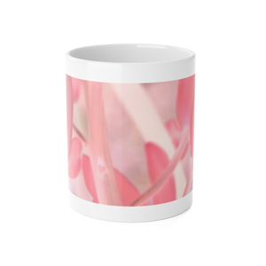 "Pink Tinted Orchids" White Ceramic Mug