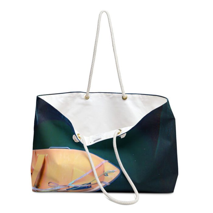 Boat in a Lock, Weekender Tote Bag by Kim A. Bailey