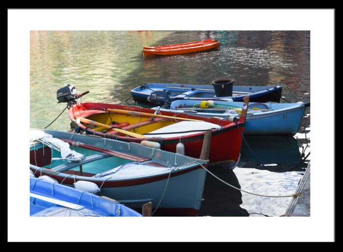 Small Boats, Cinque Terre, Italy, Original Photograph by Kim A. Bailey