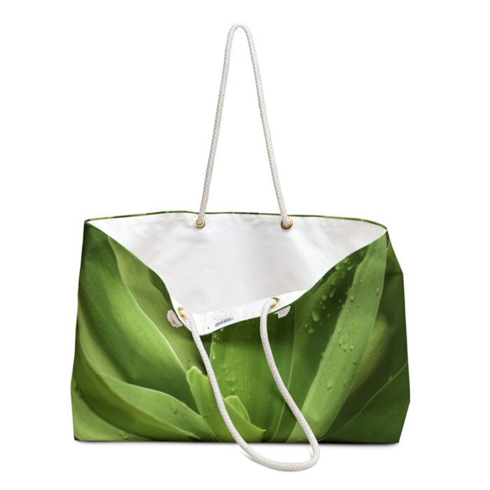 Green Leaves Weekender Tote Bag by Kim A. Bailey