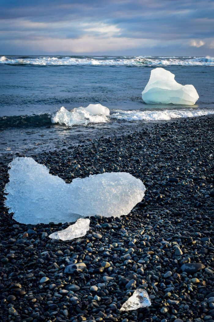 Ice on Diamond Beach, Iceland, Original Photograph by Kim A. Bailey